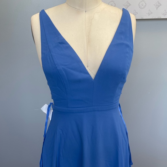 Fame and Partners Dress—blue with side strap detail - Picture 3 of 7